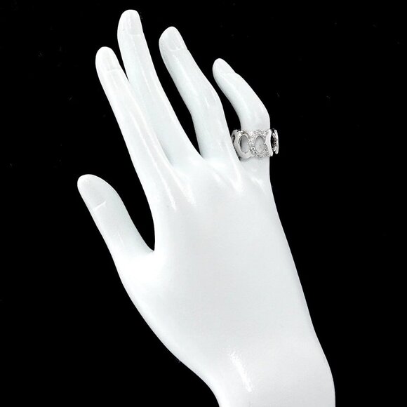 Cartier C De Diamond Ring 18K White Gold 750 size48 4.5(US) 90278423 - Picture 9 of 9